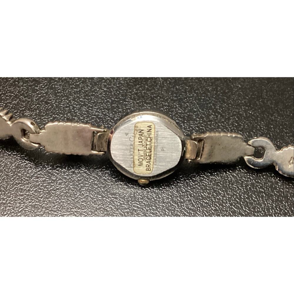 Charter Club Silver-Tone Multi-Stone Bracelet Watch Quartz Colorful Cabochons - Picture 3 of 4